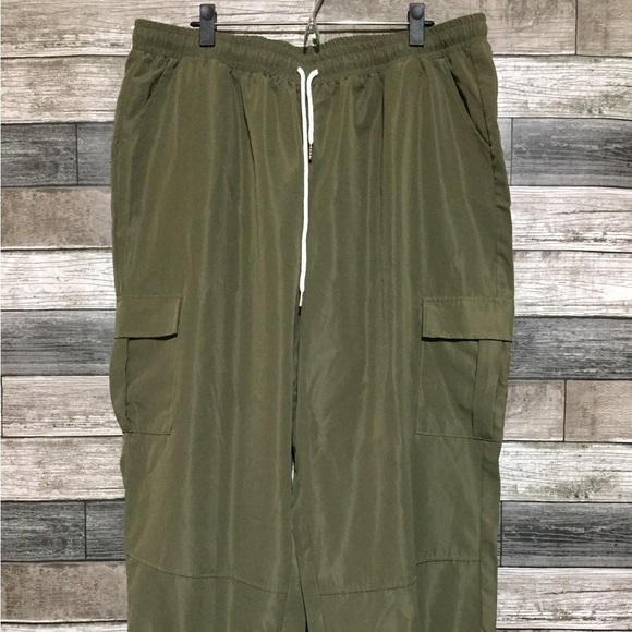 Shein Curve Cargo Jogger Pants Women’s 4XL Olive Green (Inseam 27) - Picture 5 of 9